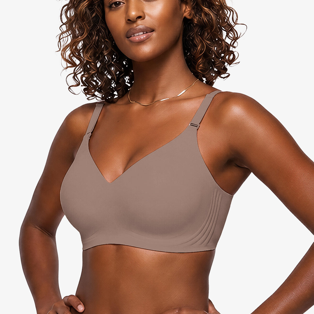 Jelly Bras for Women No Underwire Push Up Seamless Supportive Plunge Bra Full Coverage Comfortable Bralettes Grey