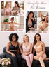Nude wireless bra shown in lifestyle settings and alongside black and pink versions