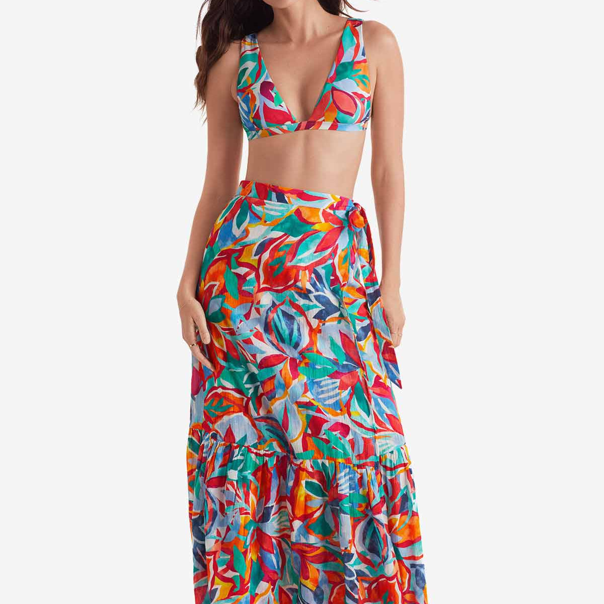 Cove Wrap Skirt - Radiant Floral