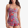 Aria Skirted One Piece - Island Paisley