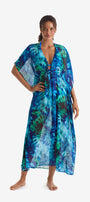 Dune Midi Caftan - Saltwater Tie Dye