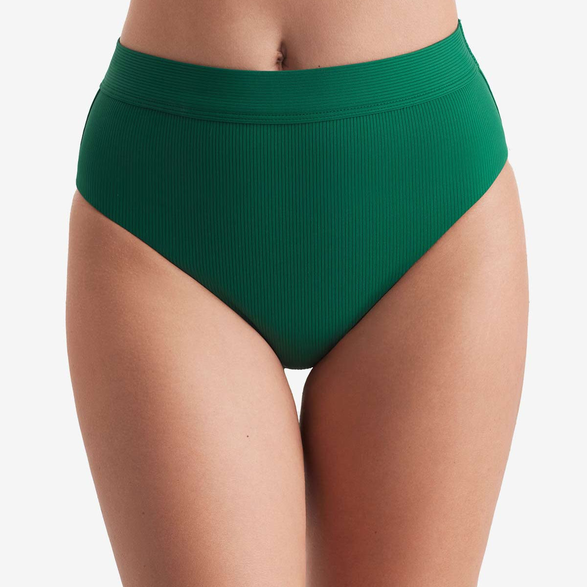 Brooke High Waist Pant - Emerald Lido Rib