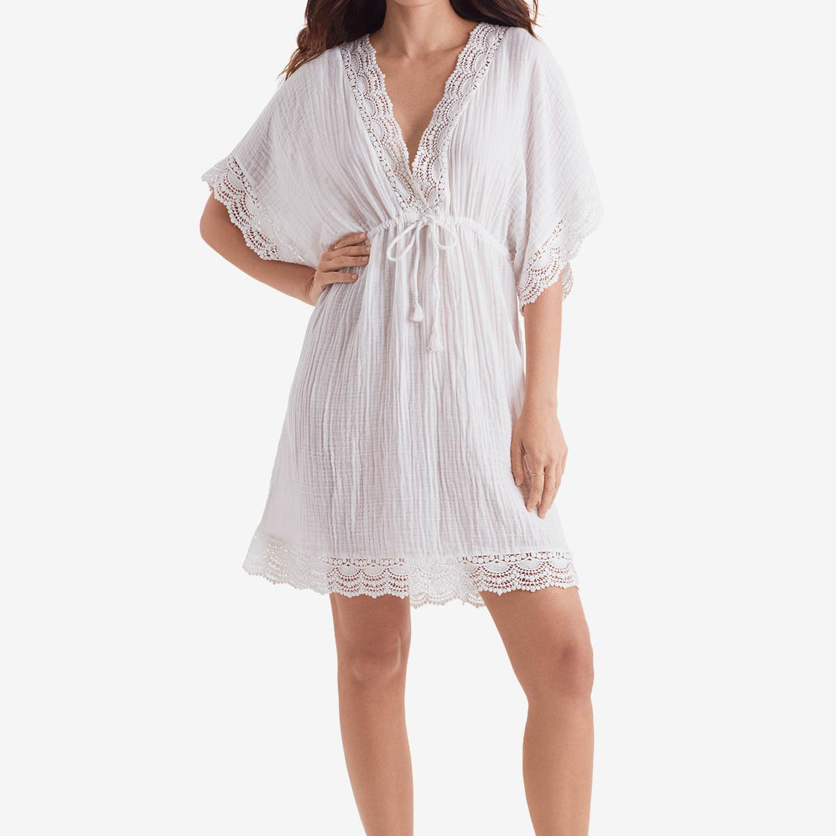 Horizon Tunic - White Bliss Gauze
