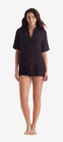 Vista Shirt - Black Bliss Gauze