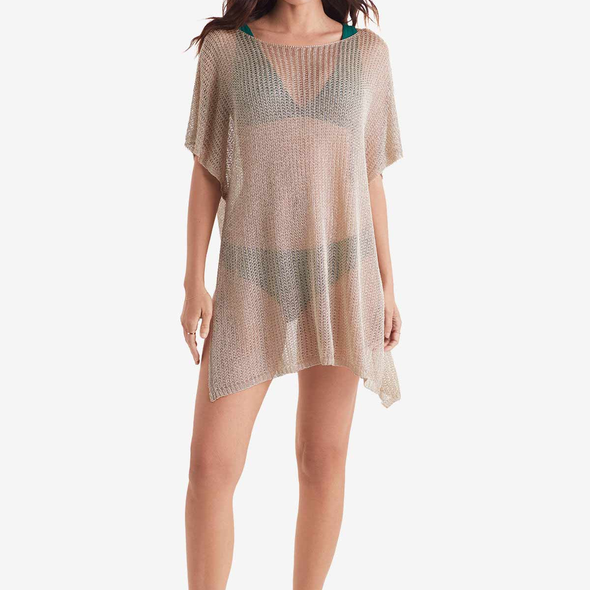 Lagoon Tunic - Gold Metallic Knit