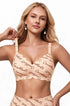Jelly Bra scalloped seamless no-underwire push-up bra, beige