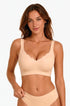 Skin seamless push-up bra, scalloped neckline, no underwire, front view