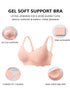 Tea red seamless push-up bra with scalloped cup edges, smooth molded cups
