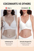White wireless push-up bra shown with a smooth, supportive fit for coverage