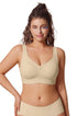 Jelly Bra semolina nude t-shirt bralette, full-coverage no underwire, scoop front