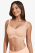 Skin-colored no-underwire t-shirt bra, full coverage with comfort straps