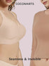 Nude seamless wireless bralette with smooth, invisible look under clothing.