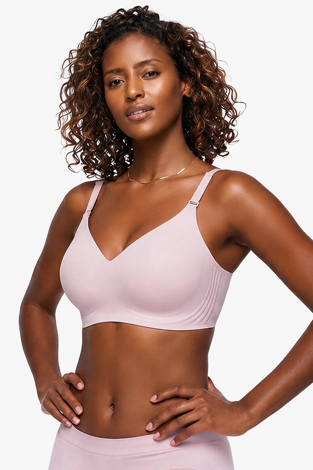 Jelly Bras for Women No Underwire Full Coverage Push Up Bra Wireless Seamless Bra Comfortable Tshirt Bralettes Pink